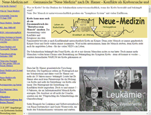 Tablet Screenshot of neue-medizin.net